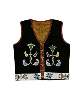 Handmade Beaded Vest Powwow Regalia NAV239
