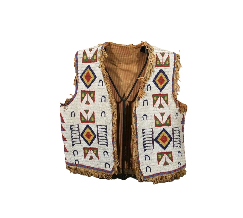 Handmade Beaded Vest Powwow Regalia