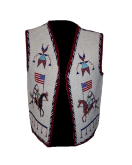 Handmade Beaded Vest Powwow Regalia NAV181