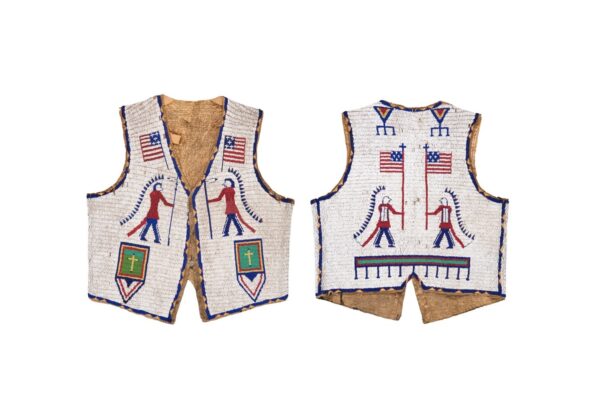 Handmade Beaded Vest Powwow Regalia NAV237