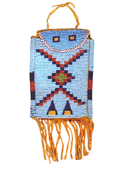 Native American Beaded Bag for Powwow