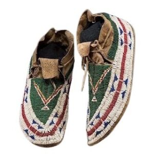 Beaded moccasin MOC 608 Native American Beaded Moccasins for Powwow