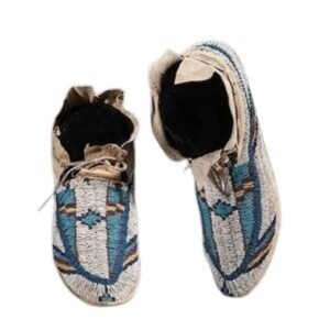 Beaded moccasin MOC 613 Native American Beaded Moccasins for Powwow
