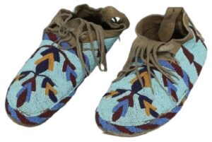 Native American Beaded Moccasins for Powwow