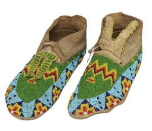 Native American Beaded Moccasins for Powwow