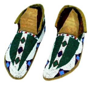 Native American Beaded Moccasins for Powwow