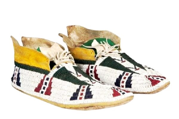 Native American Beaded Moccasins for Powwow