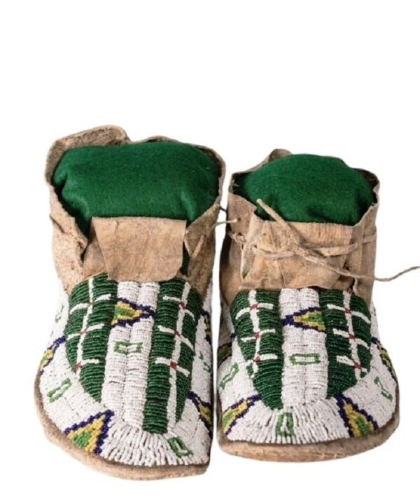 Native American Beaded Moccasins for Powwow