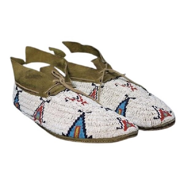 Native American Beaded Moccasins for Powwow