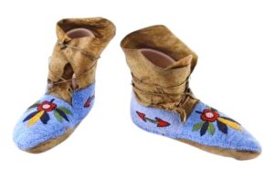 Native American Beaded Moccasins for Powwow