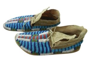 Native American Beaded Moccasins for Powwow