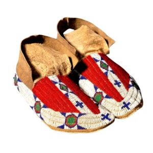 Native American Beaded Moccasins for Powwow