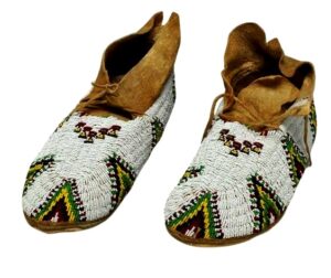Native American Beaded Moccasins for Powwow