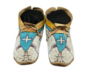 Native American Beaded Moccasins for Powwow