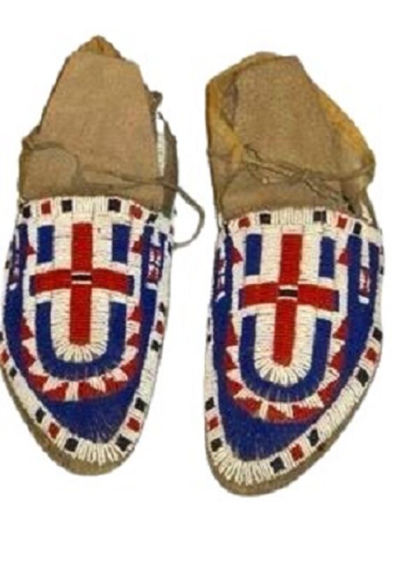 Native American Beaded Moccasins for Powwow