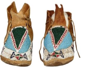 Native American Beaded Moccasins for Powwow