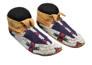 Native American Beaded Moccasins for Powwow