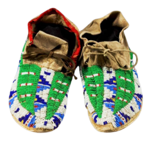 Native American Beaded Moccasins for Powwow