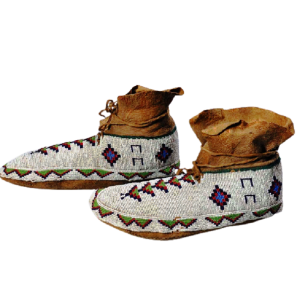 Beaded moccasin MOC 651 B Native American Beaded Moccasins for Powwow
