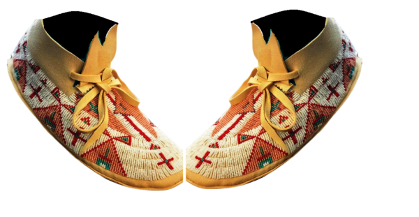 Native American Beaded Moccasins for Powwow