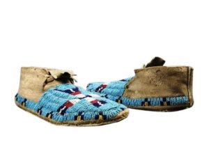 Native American Beaded Moccasins for Powwow