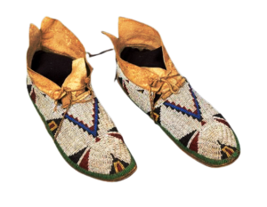 Native American Beaded Moccasins for Powwow