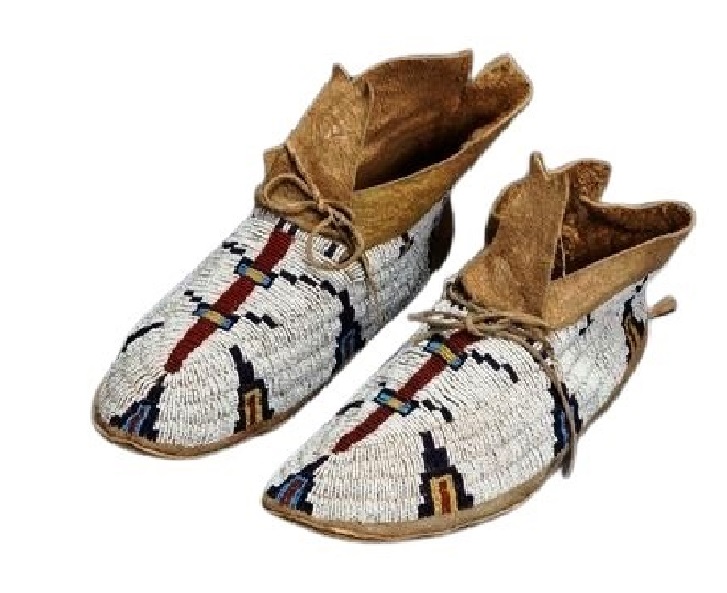 Native American Beaded Moccasins for Powwow
