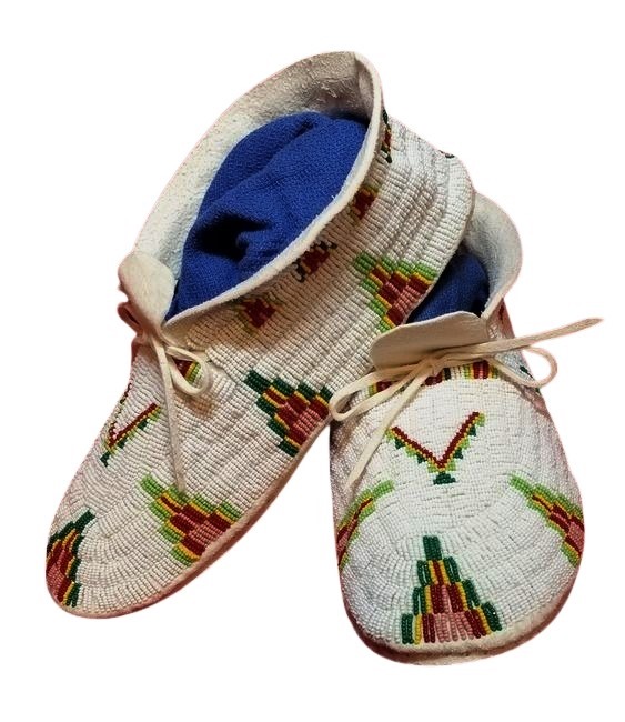 Native American Beaded Moccasins for Powwow
