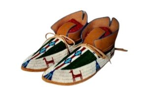 Native American Beaded Moccasins for Powwow