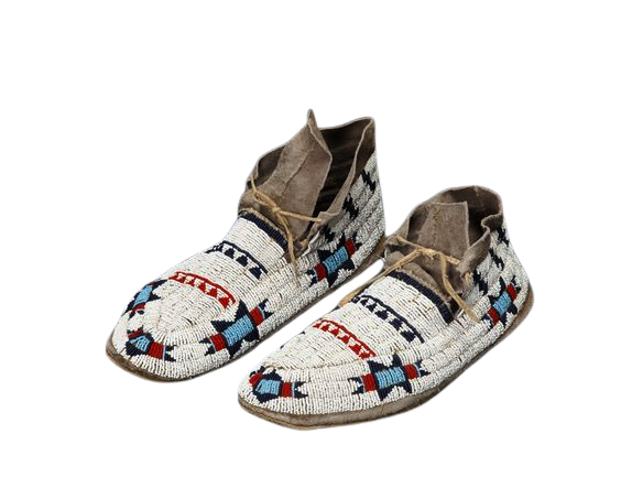 Native American Beaded Moccasins for Powwow