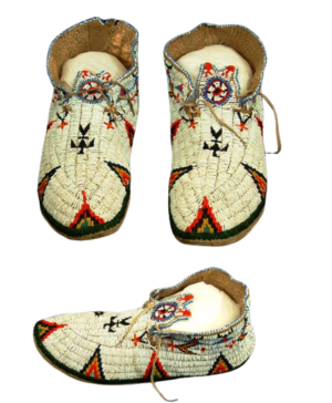 Beaded moccasin MOC 676 Native American Beaded Moccasins for Powwow