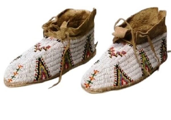 Native American Beaded Moccasins for Powwow