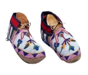 Beaded moccasin MOC 682 Native American Beaded Moccasins for Powwow