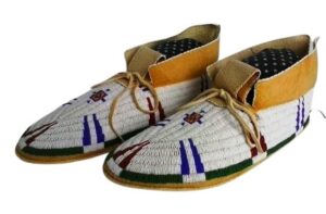 Native American Beaded Moccasins for Powwow