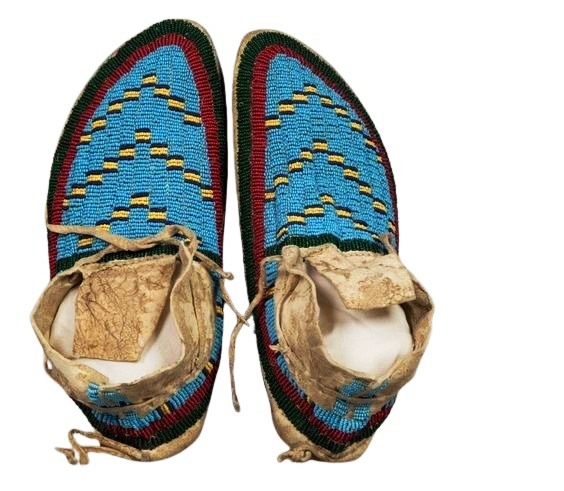 Native American Beaded Moccasins for Powwow