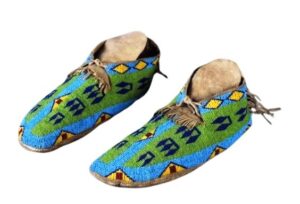 Native American Beaded Moccasins for Powwow