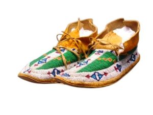 Native American Beaded Moccasins for Powwow