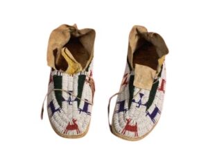 Native American Beaded Moccasins for Powwow
