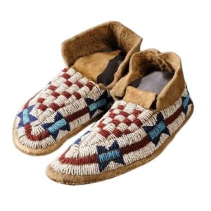 Native American Beaded Moccasins for Powwow