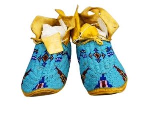 Native American Beaded Moccasins for Powwow