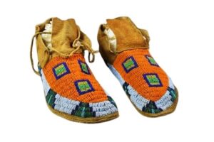 Native American Beaded Moccasins for Powwow