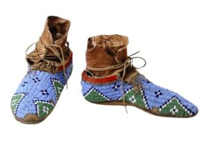Native American Beaded Moccasins for Powwow