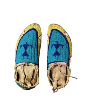 Native American Beaded Moccasins for Powwow
