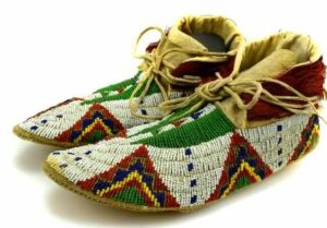 Native American Beaded Moccasins for Powwow