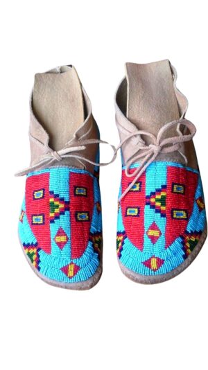 Native American Beaded Moccasins for Powwow
