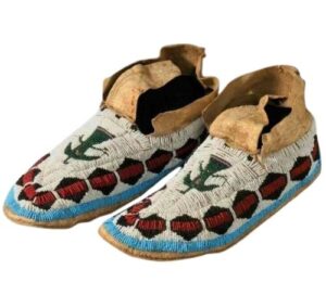 Native American Beaded Moccasins for Powwow