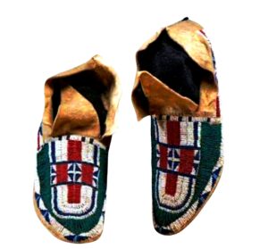 Native American Beaded Moccasins for Powwow