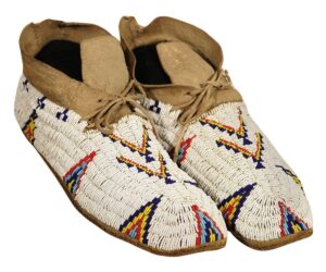 Native American Beaded Moccasins for Powwow