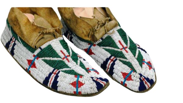 Native American Beaded Moccasins for Powwow