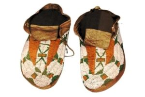 Native American Beaded Moccasins for Powwow
